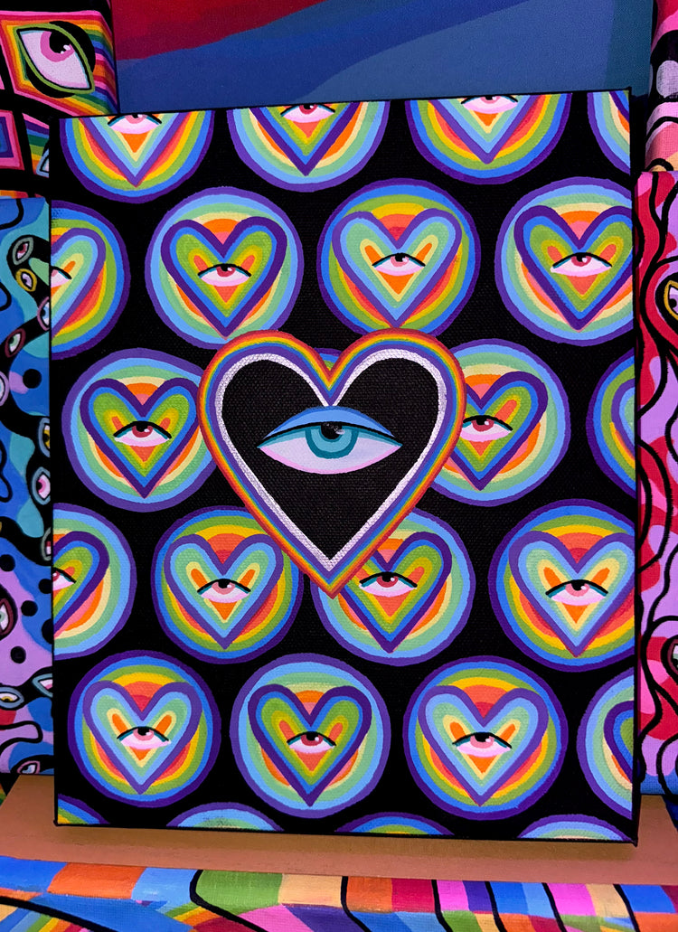 “Heart Eyes III" 8x10 Painting