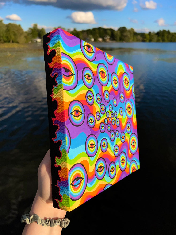 “Put It In Perspective II" 10x10x1.5 Painting