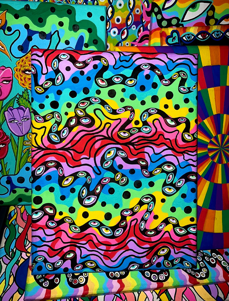 Pintura "Longitudes de onda" 9x10