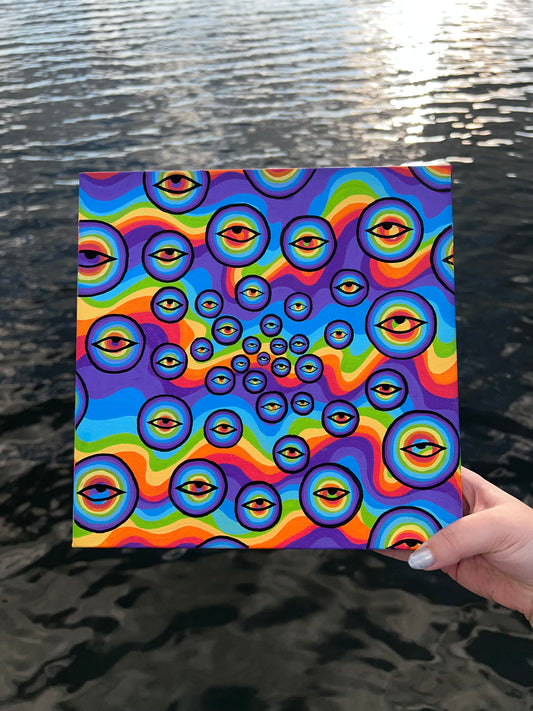 “Put It In Perspective II"  10x10x1.5 Painting