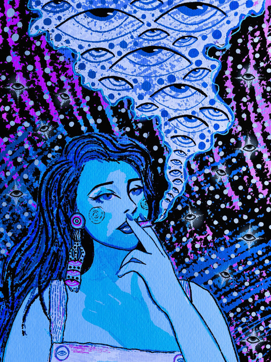 “Smoke in my Eyes" Art Print