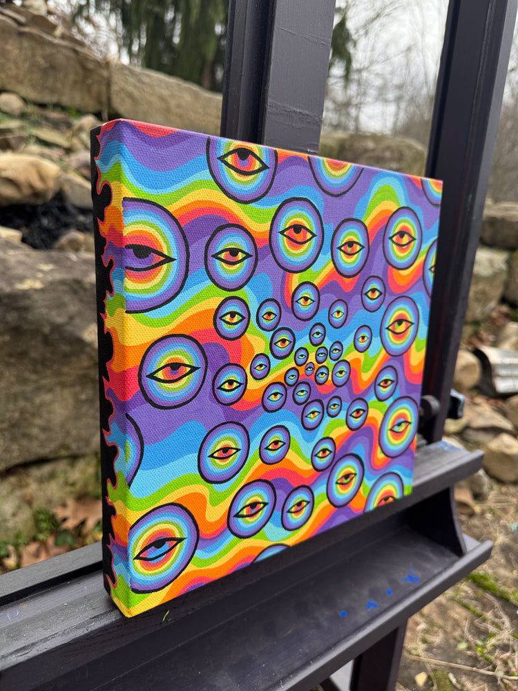 “Put It In Perspective II"  10x10x1.5 Painting