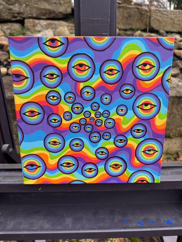 “Put It In Perspective II"  10x10x1.5 Painting