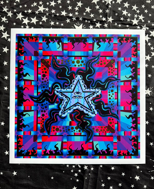 “Stargirl" *EMBELLISHED* Art Print
