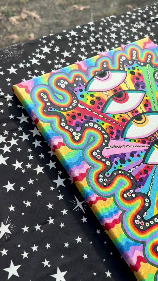 Kaleidoscope Eyes II (2025) - 12x16 Painting