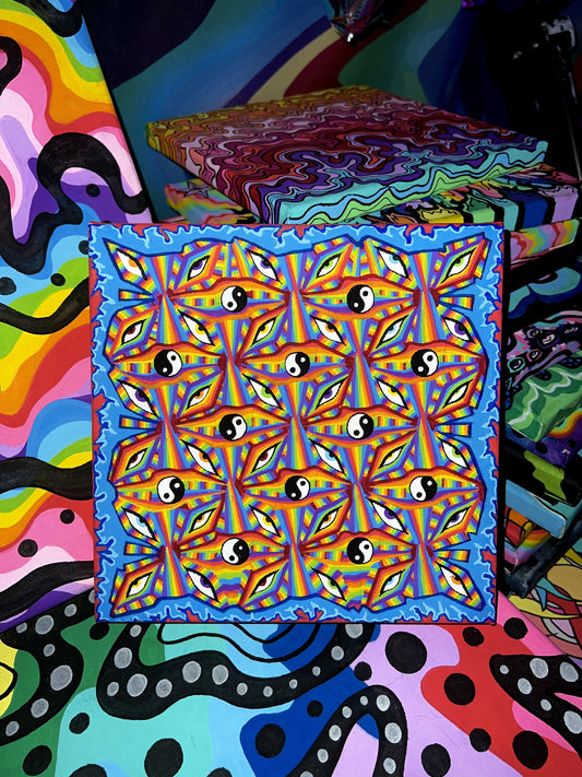 "Fabric of the Universe"  8x8 Painting